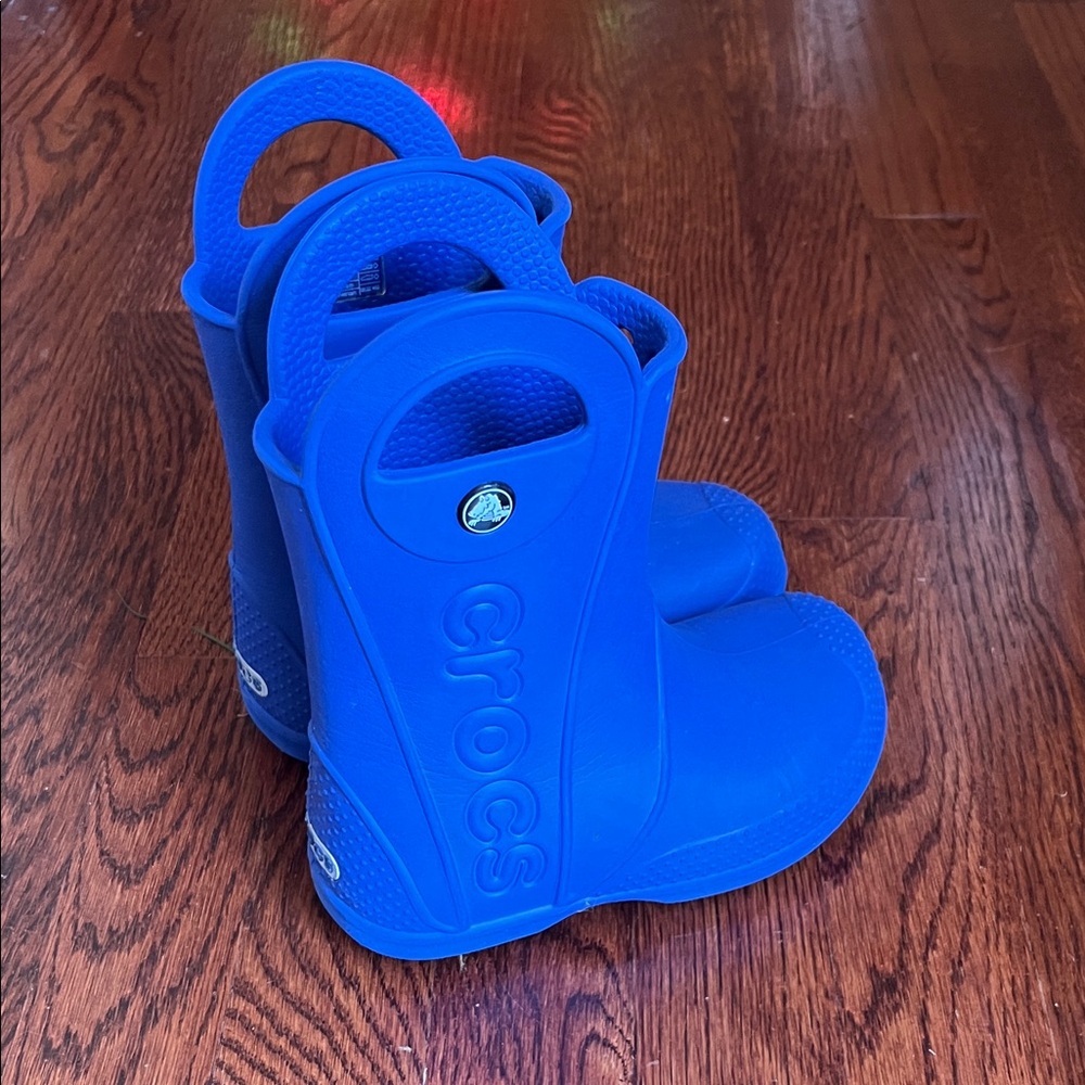 CROCS Kids Blue Rain Boots